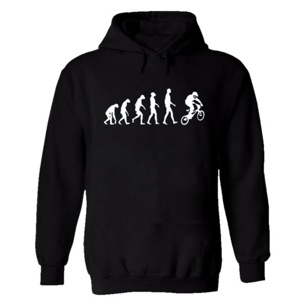 Evolution Biker Funny Real Rider Men’s Hoodie